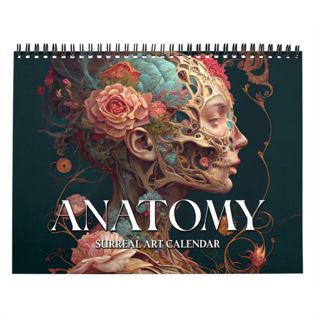 2027 Anatomi Surrealistisk Konstkalender Kalender (Omslag)