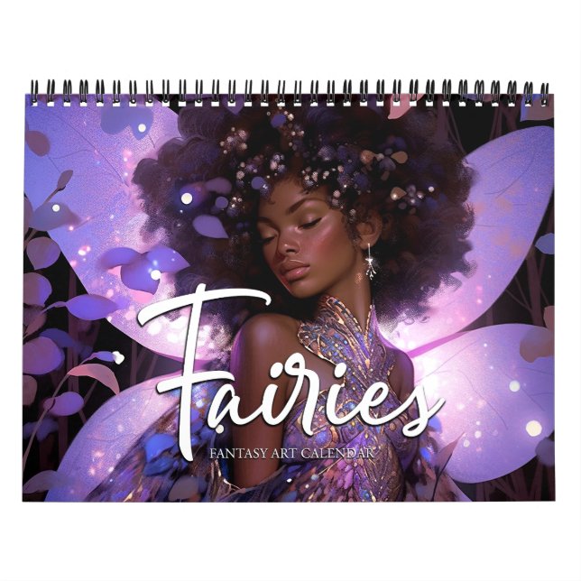 2027 Änglar 3 Fantasykonstkalender Kalender (Omslag)