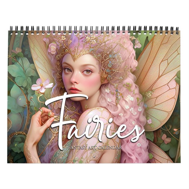 2027 Änglar 4 Fantasykonstkalender Kalender (Omslag)