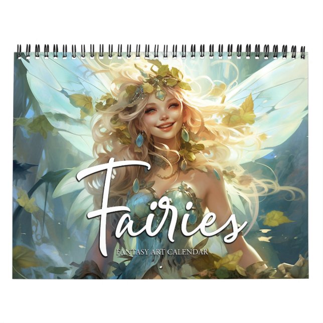 2027 Änglar 8 Fantasykonstkalender Kalender (Omslag)
