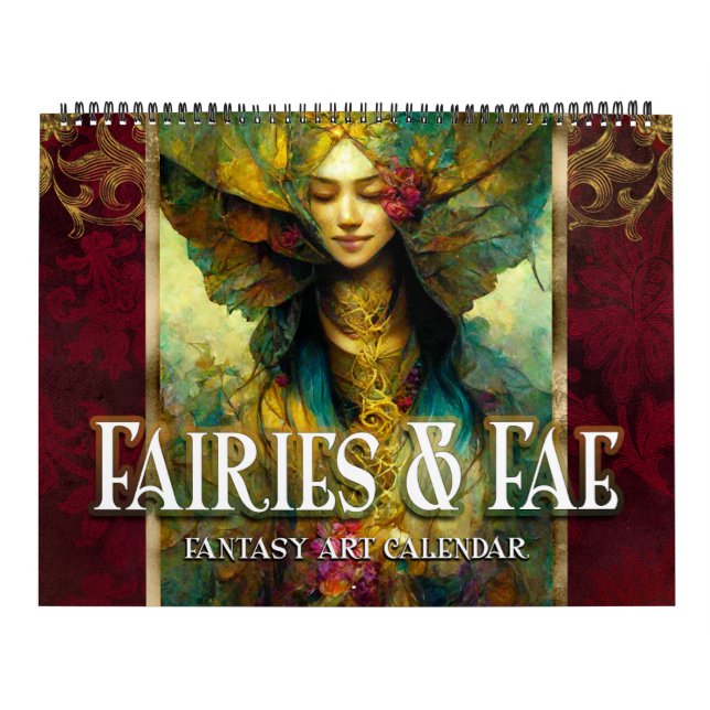 2027 Änglar & Fae 4 Fantasykonstkalender Kalender (Omslag)
