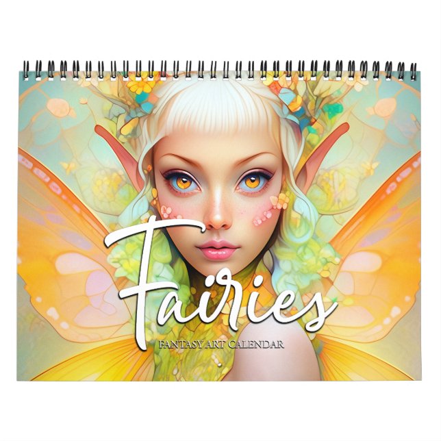2027 Änglar Fantasykonstkalender Kalender (Omslag)
