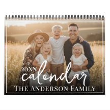 2027 Anpassad familjefoto Modern Elegant Script