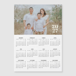 2027 Anpassad Foto Magnetkalender