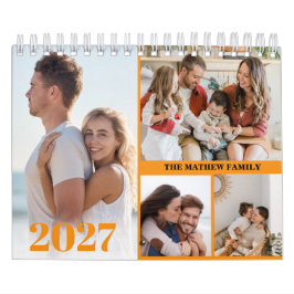2027 Anpassad fotokalender Enkel Skapa din egen Kalender