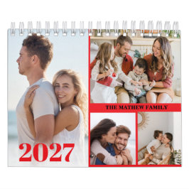 2027 Anpassad fotokalender Enkel Skapa din egen Kalender