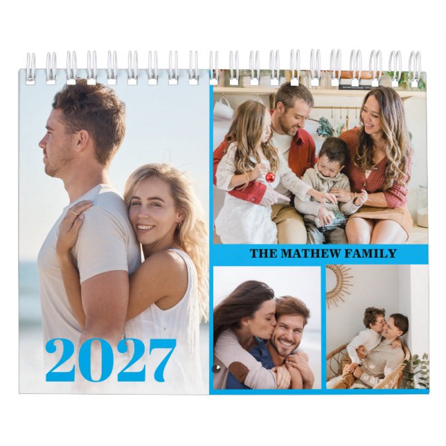 2027 Anpassad fotokalender Enkel Skapa din egen Kalender (Omslag)