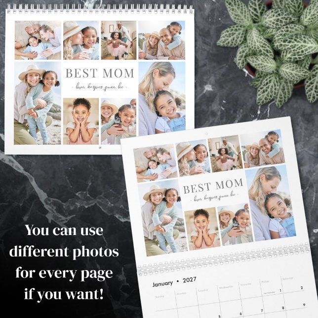2027 Anpassad Mamma Foto Kalender (2027 Custom Mom Photo Calendar )