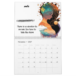 2027 Anpassningsbar Celestial - Lägg till dina fot Kalender