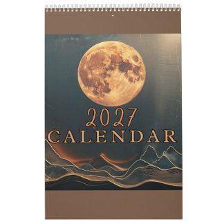 2027 Anpassningsbar Celestial - Lägg till dina fot Kalender
