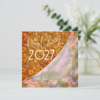 2027 År avslöjat - gyllene blommor