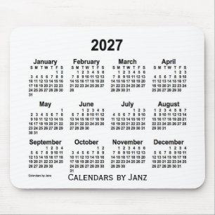 2027 års vitbok av Janz Mouse Pad Musmatta