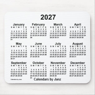 2027 års vitbok av Janz Mouse Pad Musmatta