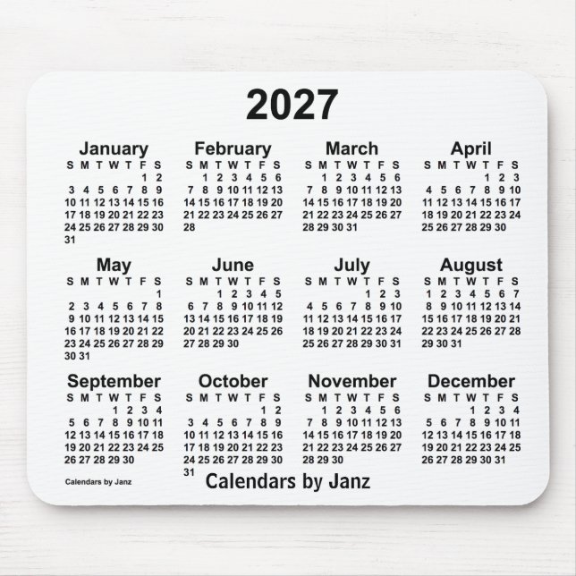 2027 års vitbok av Janz Mouse Pad Musmatta (Framsidan)