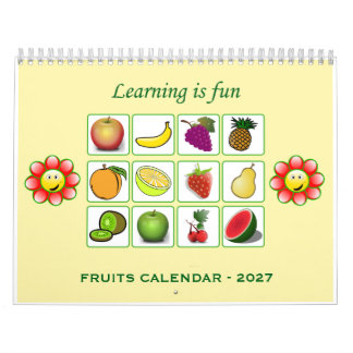 2027 - Barnkalender (Frukter) Kalender