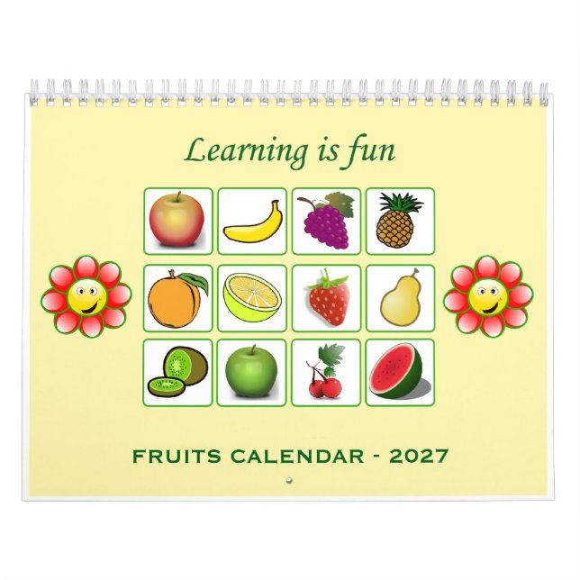2027 - Barnkalender (Frukter) Kalender (Omslag)