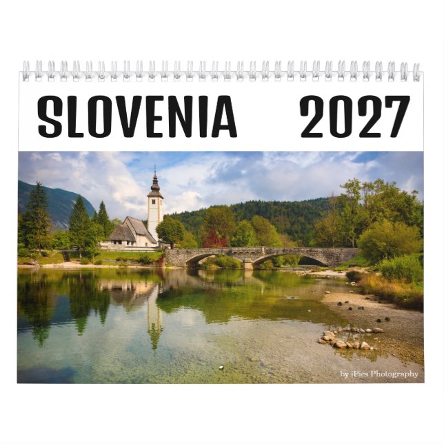 2027 Bled och Slovenien fotografering Kalender (Omslag)