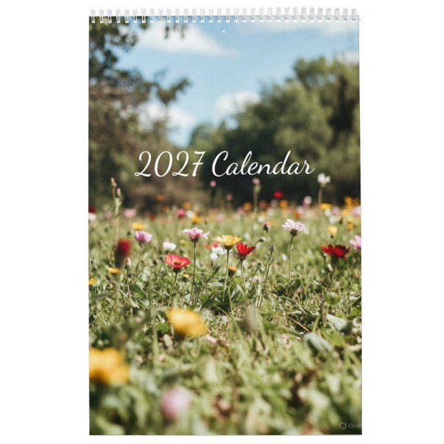 2027 Blommor Kalender (Bilder skapade av Grok) (Omslag)