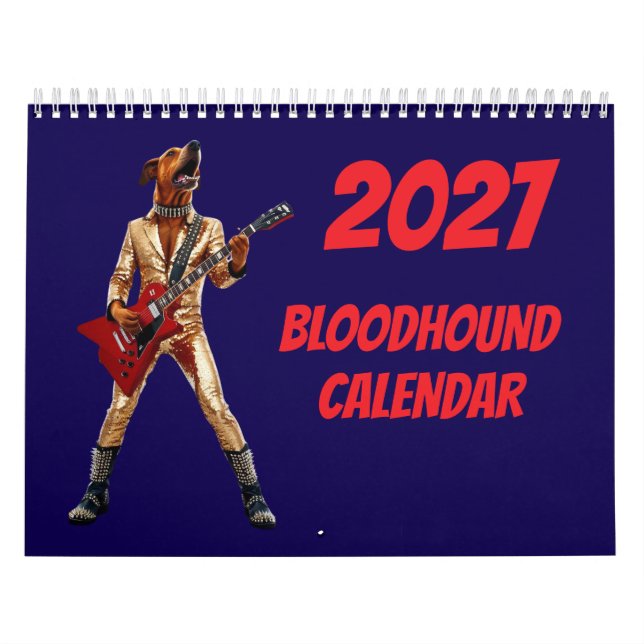 2027 Bloodhound Hundkalender Kalender (Omslag)