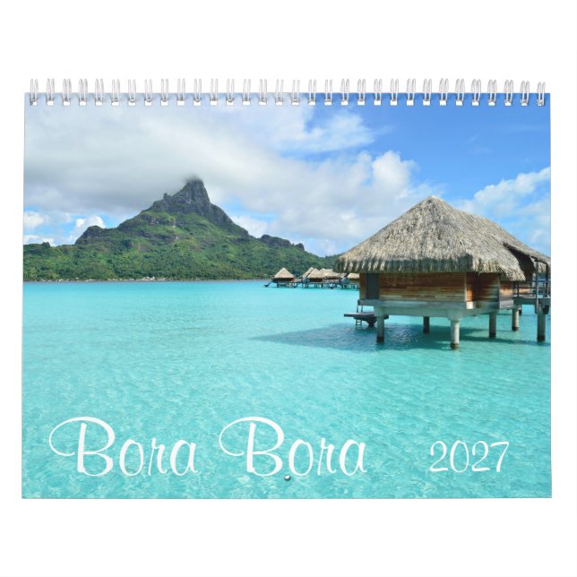 2027 Bora Bora landskapsfotografi Kalender (Omslag)