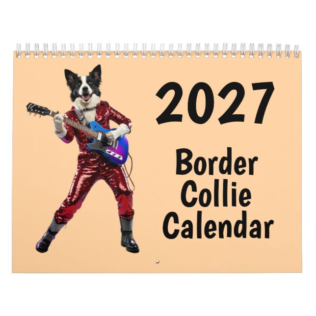  2027 Border Collie-kalender Kalender (Omslag)