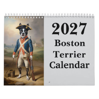 2027 Boston Terrier Hundkalender Kalender