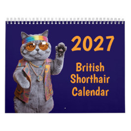 2027 Brittisk korthårskattkalender Kalender
