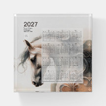 2027 Calendar Equestrian Horse Business Logo