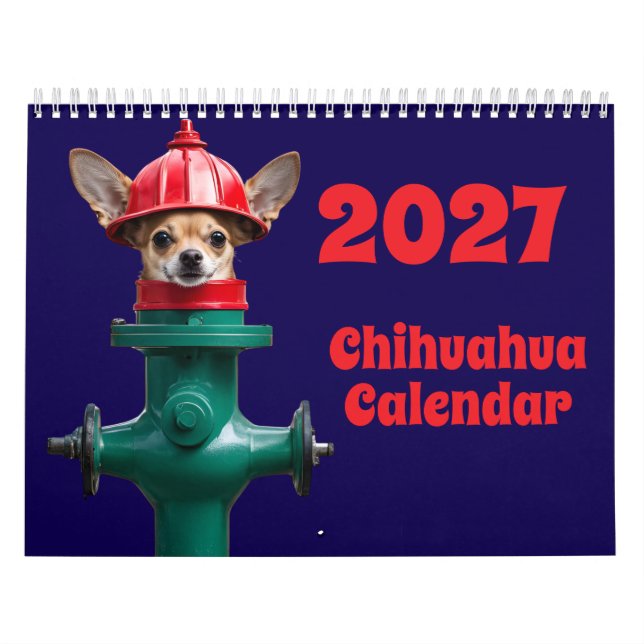 2027 Chihuahua Hundkalender Kalender (Omslag)