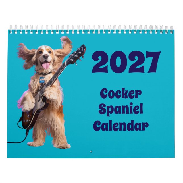 2027 Cocker Spaniel Hundkalender Kalender (Omslag)