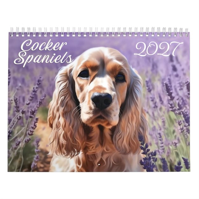 2027 Cocker Spaniels Kalender (Omslag)
