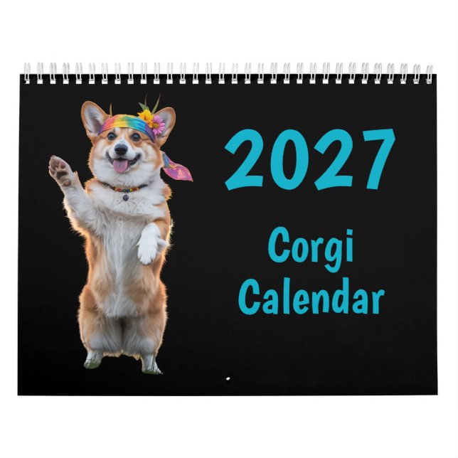 2027 Corgi Hundkalender Kalender (Omslag)
