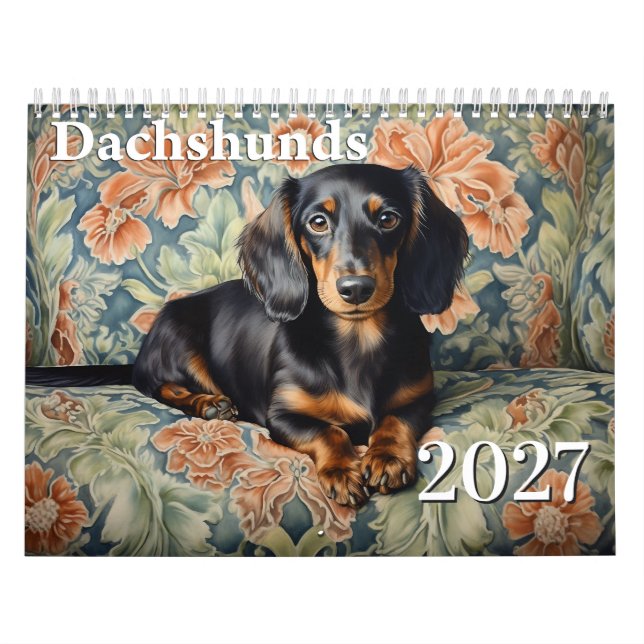 2027 Dachshunder Kalender (Omslag)