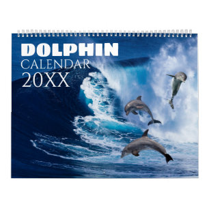2027 Delfin Väggkalender Havsliv Natur Kalender