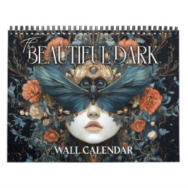 2027 Den vackra mörka surrealistiska konstkalender Kalender