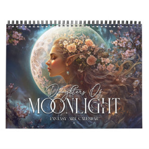 2027 Döttrar Av Månsken Fantasykonst Kalender