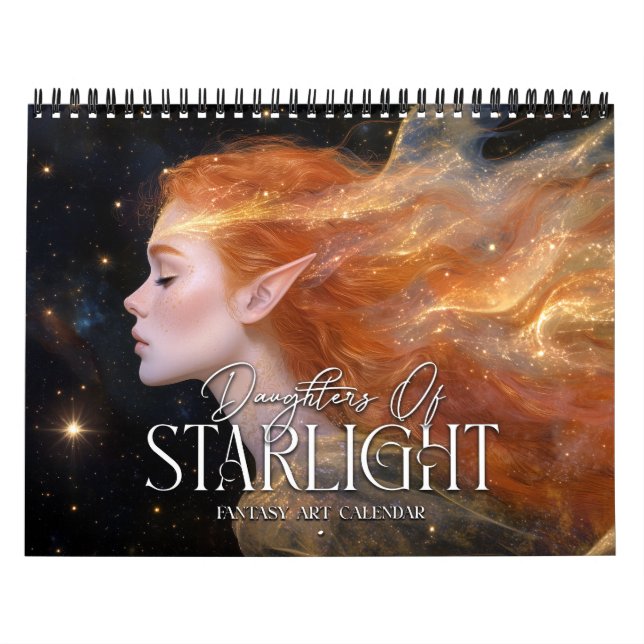 2027 Döttrar Av Starlight Fantasykonst Kalender (Omslag)