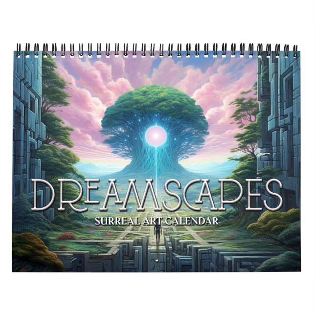 2027 Drömlandskap 3 Surreal Visionär Konst Kalender (Omslag)