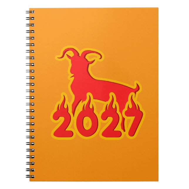 2027 Eldgetens år Anteckningsbok (Framsidan)