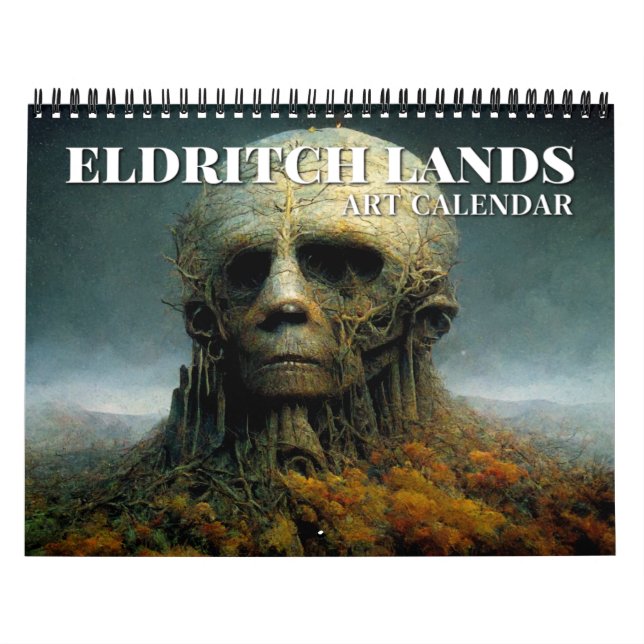 2027 Eldritch Lands 1 Mörk Fantasy Konstkalender Kalender (Omslag)