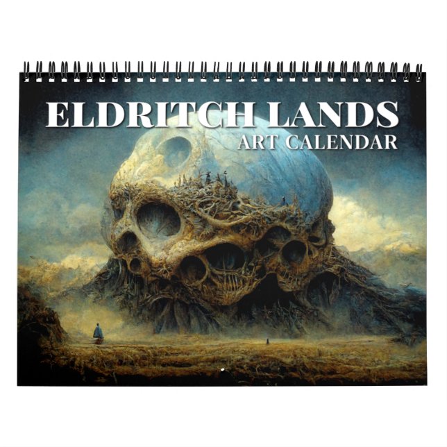 2027 Eldritch Lands 2 Mörk Fantasy Konstkalender Kalender (Omslag)