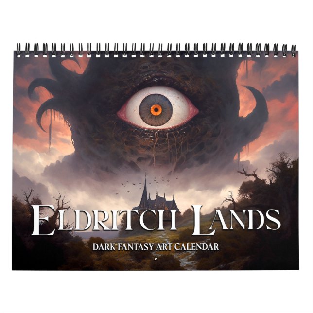 2027 Eldritch Lands 5 Mörk Fantasy Skräckkonst Kalender (Omslag)