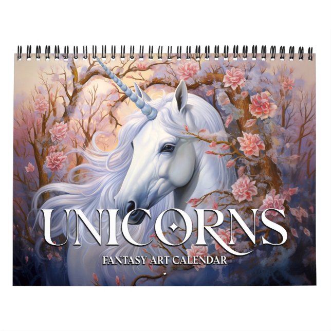 2027 Enhörningar Fantasy Art Kalender (Omslag)