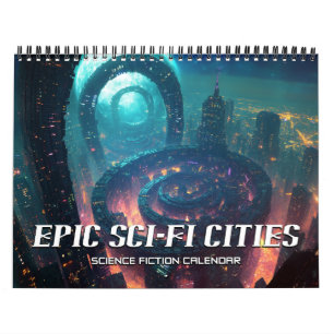 2027 Episk Science Fiction-Städer Science Fiction Kalender