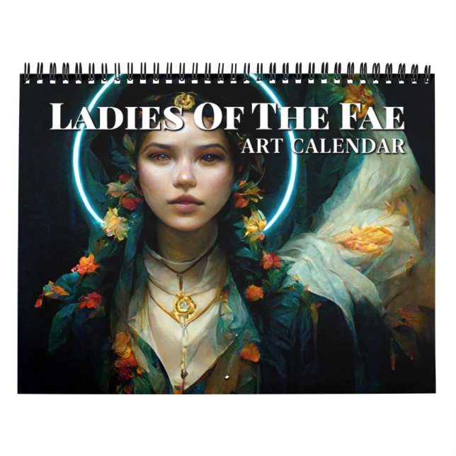 2027 Fae-damer 2 Fantasykonstkalender Kalender (Omslag)