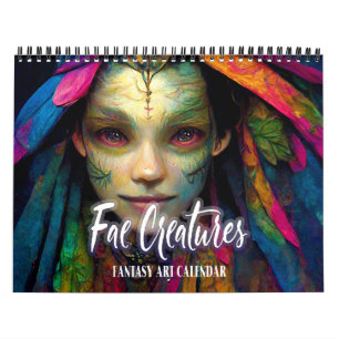 2027 Fae-väsen Fantasykonstkalender Kalender
