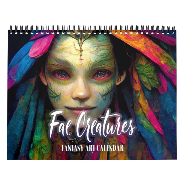 2027 Fae-väsen Fantasykonstkalender Kalender (Omslag)