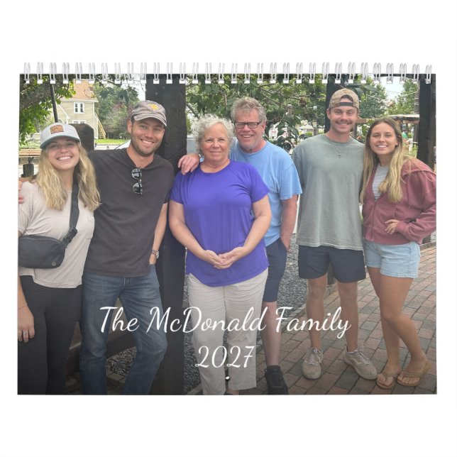 2027 Familjefoto kalender (Omslag)