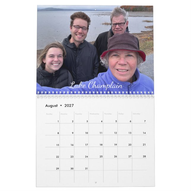 2027 Familjefoto kalender (Aug 2027)