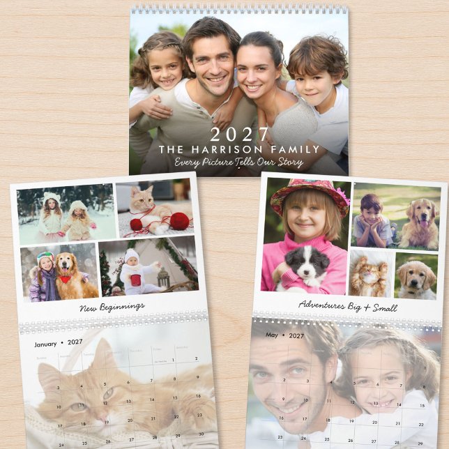 2027 Familjefoto Kalender (2027 Family Photo Calendar
)